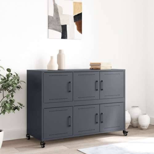 Komoda antracit 100,5x39x72 cm od čelika - Antracit 1 Cijena