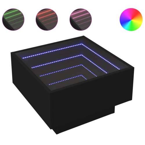Stolić za kavu LED crni 50x50x30 cm od konstruiranog drva - Crna 50 x 50 x 30 cm 1 Cijena