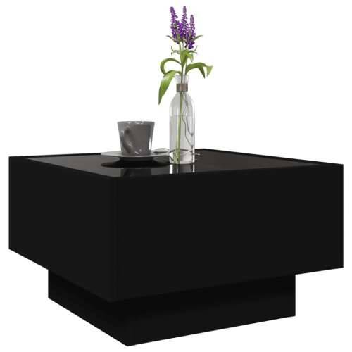Stolić za kavu LED crni 50x50x30 cm od konstruiranog drva - Crna 50 x 50 x 30 cm 1 Cijena