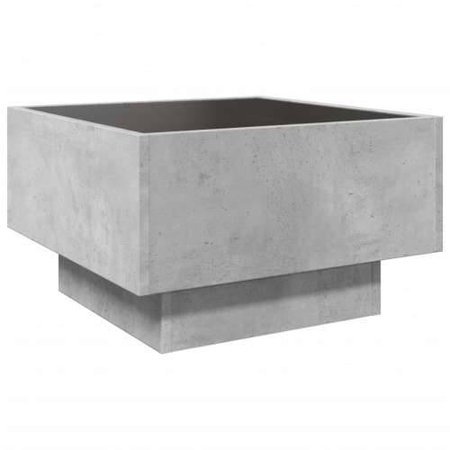 Stolić za kavu LED siva boja betona 50x50x30 cm drveni - Beton siva 50 x 50 x 30 cm 1 Cijena