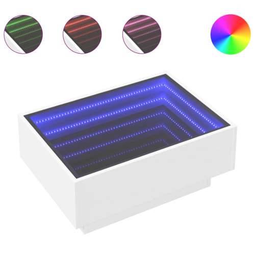 Stolić za kavu LED bijeli 70 x 50 x 30 cm od konstruiranog drva - Bijela 70 x 50 x 30 cm 1 Cijena
