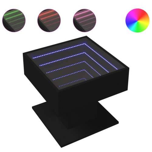 Stolić za kavu LED crni 50x50x45 cm od konstruiranog drva - Crna 1 50 cm Cijena
