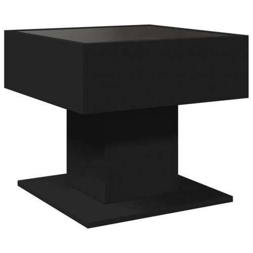 Stolić za kavu LED crni 50x50x45 cm od konstruiranog drva - Crna 1 50 cm Cijena