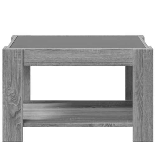 Stolić za kavu LED boja hrasta 73x53x45 cm konstruirano drvo - Sivi hrast sonoma 1 73 cm Cijena