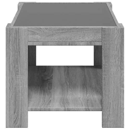 Stolić za kavu LED boja hrasta 73x53x45 cm konstruirano drvo - Sivi hrast sonoma 1 73 cm Cijena