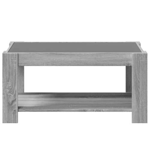 Stolić za kavu LED boja hrasta 93x53x45 cm konstruirano drvo - Sivi hrast sonoma 1 93 cm Cijena