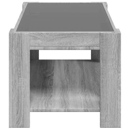 Stolić za kavu LED boja hrasta 93x53x45 cm konstruirano drvo - Sivi hrast sonoma 1 93 cm Cijena