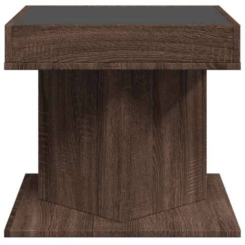 Stolić za kavu LED smeđa boja hrasta 50x50x45 cm drveni - Smeđi hrast 1 Cijena
