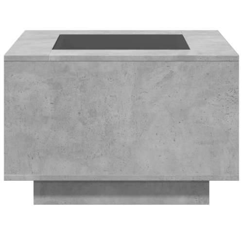 Stolić za kavu LED siva boja betona 60x60x40 cm drveni - Beton siva 60 x 60 x 40 cm 1 Cijena