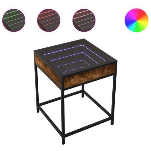 Stolić s beskonačnim LED svjetlima boja hrasta 40 x 40 x 51 cm - Dimljeni hrast 40 x 40 x 51 cm 1 Cijena