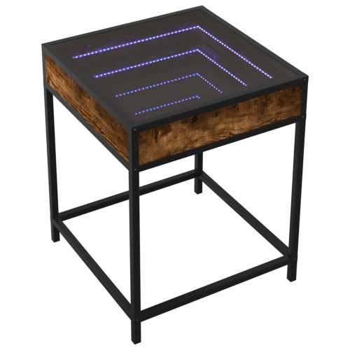 Stolić s beskonačnim LED svjetlima boja hrasta 40 x 40 x 51 cm - Dimljeni hrast 40 x 40 x 51 cm 1 Cijena
