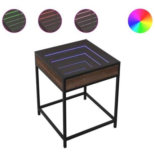 Stolić s beskonačnim LED svjetlima boja hrasta 40 x 40 x 51 cm - Smeđi hrast 40 x 40 x 51 cm 1 Cijena