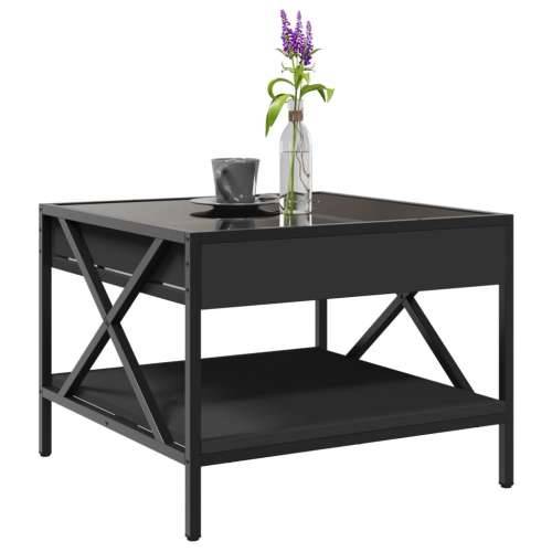 Stolić za kavu s beskonačnim LED svjetlima crni 50x50x38 cm - Crna 50 x 50 x 38 cm 1 Cijena