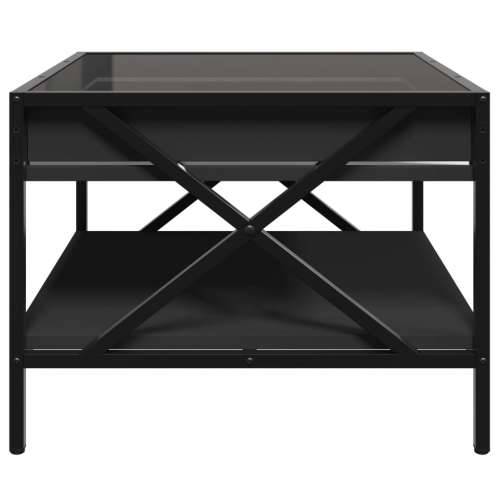 Stolić za kavu s beskonačnim LED svjetlima crni 50x50x38 cm - Crna 50 x 50 x 38 cm 1 Cijena