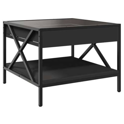 Stolić za kavu s beskonačnim LED svjetlima crni 50x50x38 cm - Crna 50 x 50 x 38 cm 1 Cijena