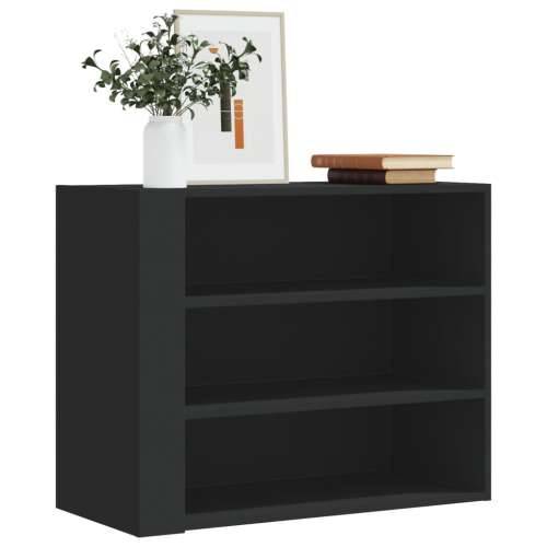 Zidni ormarić crni 75 x 35 x 60 cm od konstruiranog drva - Crna 1 Cijena