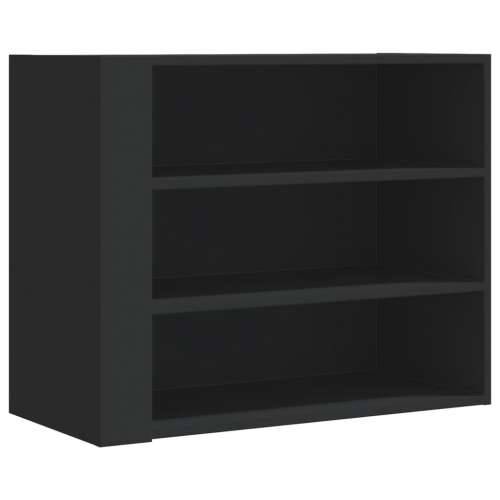 Zidni ormarić crni 75 x 35 x 60 cm od konstruiranog drva - Crna 1 Cijena