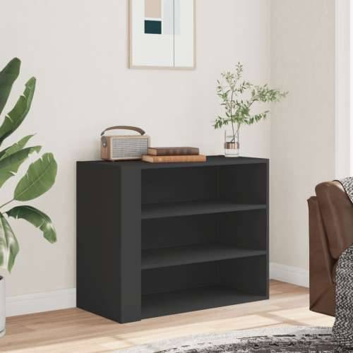 Zidni ormarić crni 75 x 35 x 60 cm od konstruiranog drva - Crna 1 Cijena