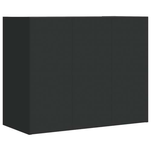 Zidni ormarić crni 75 x 35 x 60 cm od konstruiranog drva - Crna 1 Cijena