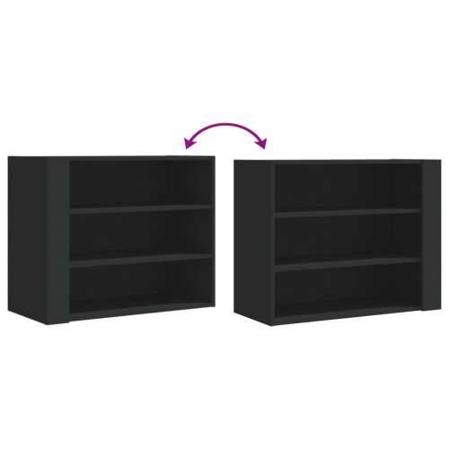 Zidni ormarić crni 75 x 35 x 60 cm od konstruiranog drva - Crna 1 Cijena