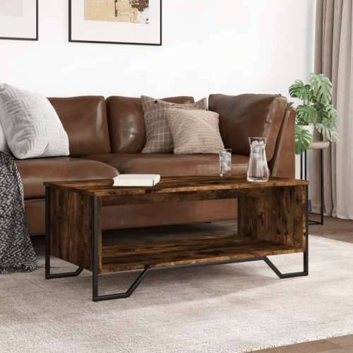 Stolić za kavu boja hrasta 100 x 51 x 40 cm konstruirano drvo - Dimljeni hrast 1 100 cm Cijena