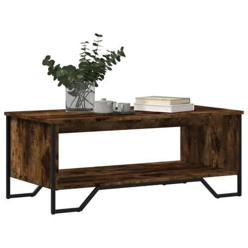 Stolić za kavu boja hrasta 100 x 51 x 40 cm konstruirano drvo - Dimljeni hrast 1 100 cm Cijena