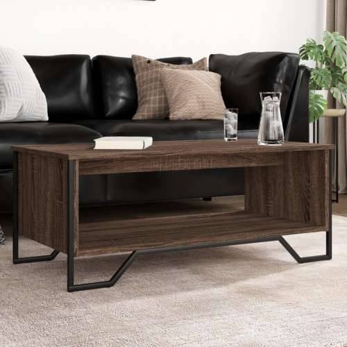 Stolić za kavu smeđa boja hrasta 100x51x40 cm konstruirano drvo - Smeđi hrast 1 100 cm Cijena