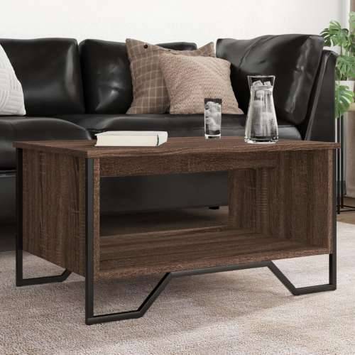 Stolić za kavu Smeđa hrasta 75x51x40 cm konstruirano drvo - Smeđi hrast 1 75 cm Cijena