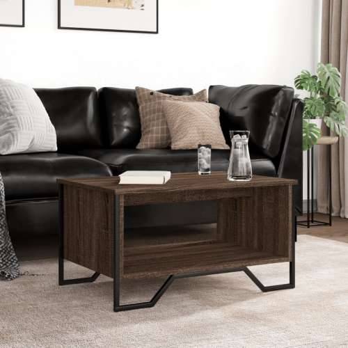 Stolić za kavu Smeđa hrasta 75x51x40 cm konstruirano drvo - Smeđi hrast 1 75 cm Cijena