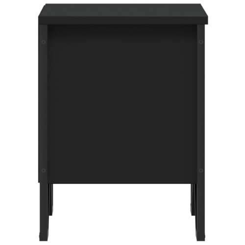 Noćni ormarići 2 kom crni 40 x 30 x 40 cm od konstruiranog drva - Crna 2 Cijena