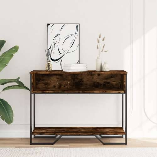 Konzolni stol boja hrasta 100 x 35 x 74,5 cm konstruirano drvo - Dimljeni hrast 1 Cijena