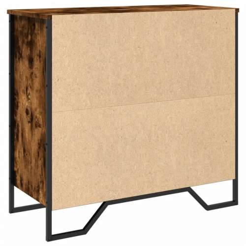 Komoda boja dimljenog hrasta 79,5x35,5x74,5cm konstruirano drvo - Dimljeni hrast 1 Cijena