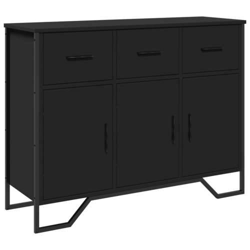Komoda crna 97x32,5x74,5 cm od konstruiranog drva - Crna 1 Cijena