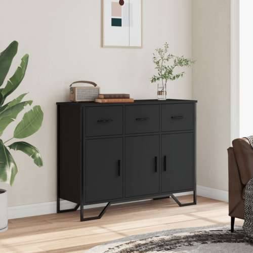 Komoda crna 97x32,5x74,5 cm od konstruiranog drva - Crna 1 Cijena