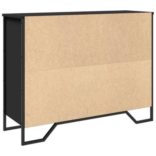 Komoda crna 97x32,5x74,5 cm od konstruiranog drva - Crna 1 Cijena