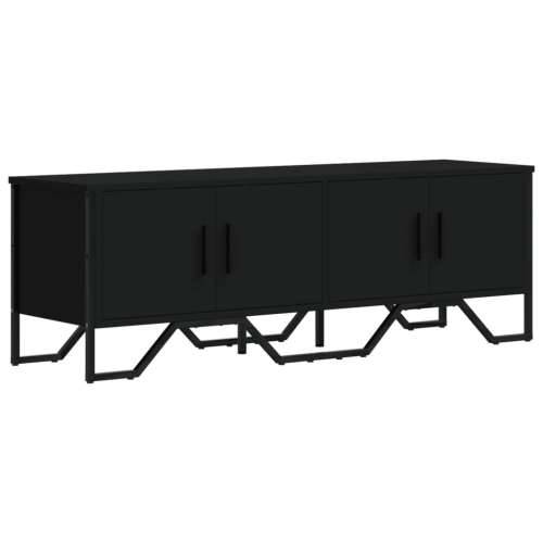 TV ormarić crni 122 x 34 x 41 cm od konstruiranog drva - Crna 1 Cijena