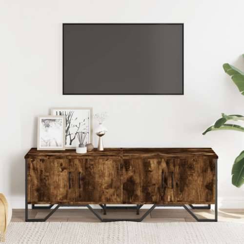 TV ormarić boja dimljenog hrasta 122x34x41 cm konstruirano drvo - Dimljeni hrast 1 Cijena