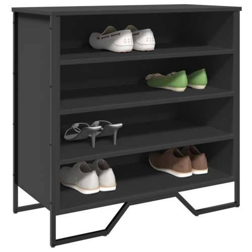 Ormarić za cipele crni 80 x 38 x 78 cm od konstruiranog drva - Crna 1 Cijena