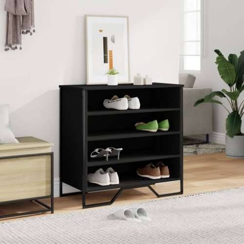 Ormarić za cipele crni 80 x 38 x 78 cm od konstruiranog drva - Crna 1 Cijena
