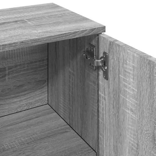 Komoda boja sivog hrasta 90,5 x 29,5 x 65 cm konstruirano drvo Cijena