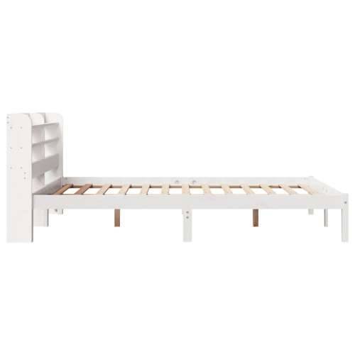 Okvir kreveta bez madraca bijeli 140 x 190 cm masivna borovina - Bijela 140 x 190 cm Cijena