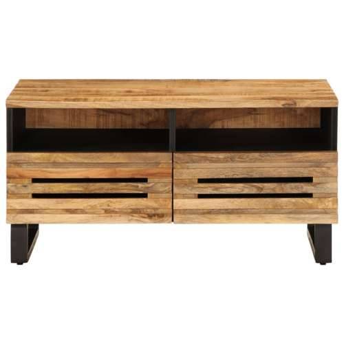 Stolić za kavu 80x55x40 cm od masivnog grubog drva manga - Prirodna 1 Grubo masivno drvo manga Cijena