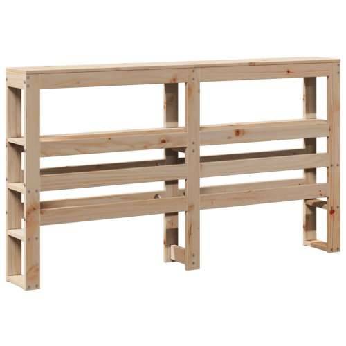 Uzglavlje s policama 160 cm od masive borovine - Prirodna 166 x 19 x 82 cm 1 Cijena