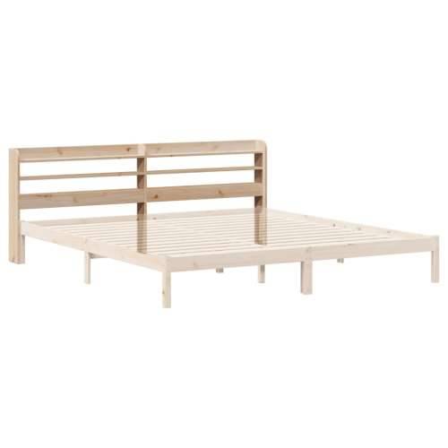 Uzglavlje s policama 180 cm od masive borovine - Prirodna 190 x 16 x 82 cm 1 Cijena