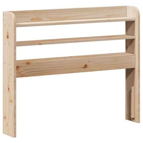 Uzglavlje s policama 90 cm od masive borovine - Prirodna 100 x 16 x 82 cm 1 Cijena