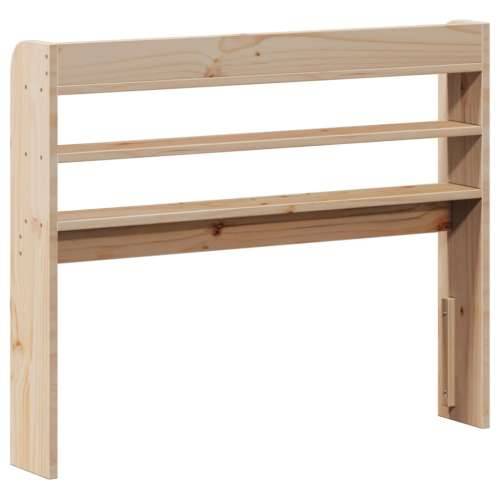 Uzglavlje s policama 90 cm od masive borovine - Prirodna 100 x 16 x 82 cm 1 Cijena