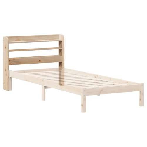 Uzglavlje s policama 90 cm od masive borovine - Prirodna 100 x 16 x 82 cm 1 Cijena