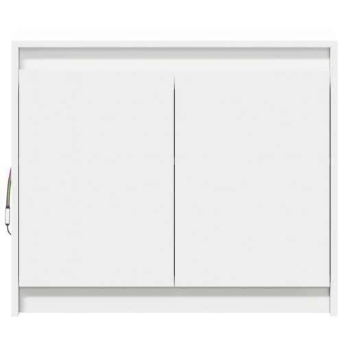 Komoda s LED bijela 72x34x61 cm od konstruiranog drva - Bijela 1 Cijena