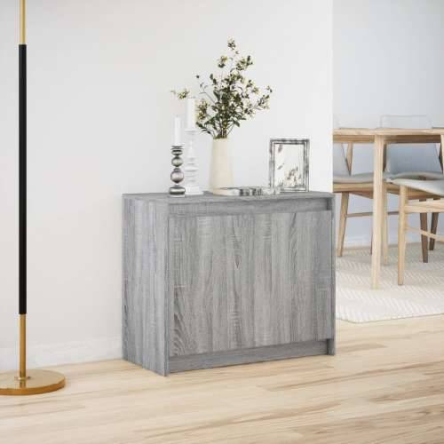 Komoda s LED boja sivog hrasta sonome 72x34x61 cm drveni - Sivi hrast sonoma 1 Cijena