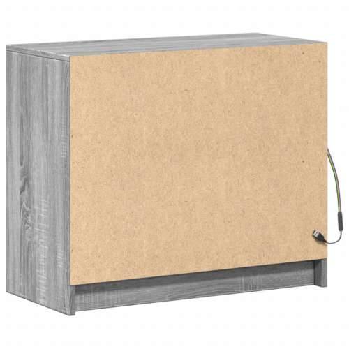 Komoda s LED boja sivog hrasta sonome 72x34x61 cm drveni - Sivi hrast sonoma 1 Cijena